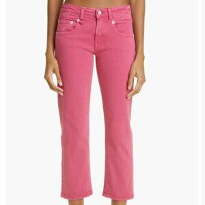 R13 Straight Leg Boy Jeans -  Pink Size 27